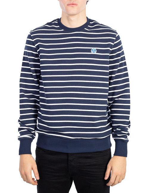 NORTH SAILS STRIPES Cotton crewneck sweatshirt combos 2 - Sweatshirts