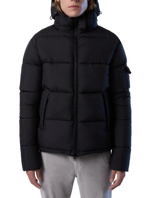 NORTH SAILS BEAM PUFFER Jacket with hood black - Men's down jackets