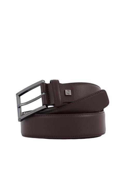 PIQUADRO MODUS RESTYLING Leather belt BROWN - Belts