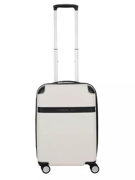 CERRUTI 1881 Expandable hand luggage trolley beige - Hand luggage