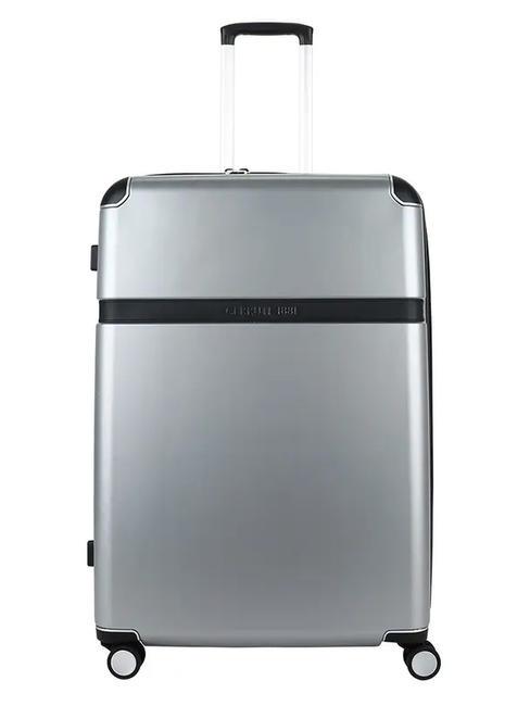 CERRUTI 1881 Large expandable trolley silver - Rigid Trolley Cases