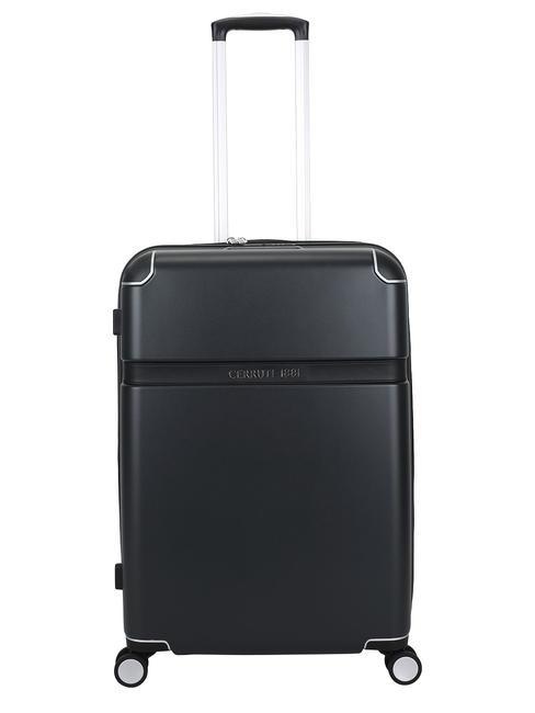 CERRUTI 1881 Medium expandable trolley black - Rigid Trolley Cases