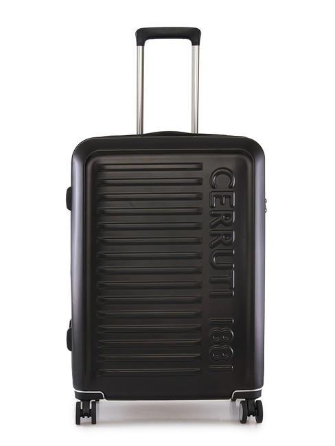 CERRUTI 1881 Medium expandable trolley black - Rigid Trolley Cases