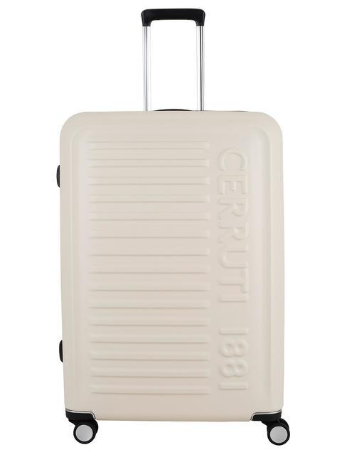 CERRUTI 1881 Large expandable trolley beige - Rigid Trolley Cases
