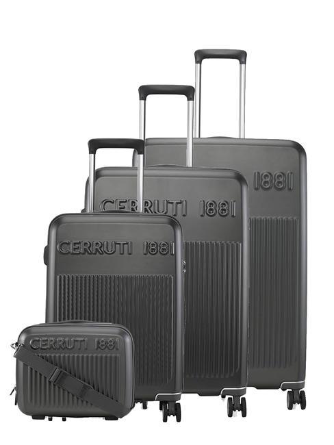 CERRUTI 1881 Cabin trolley set, medium, large and beauty Grey - Trolley Set