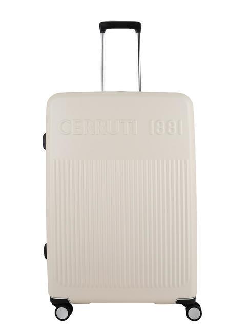 CERRUTI 1881 Medium expandable trolley beige - Rigid Trolley Cases