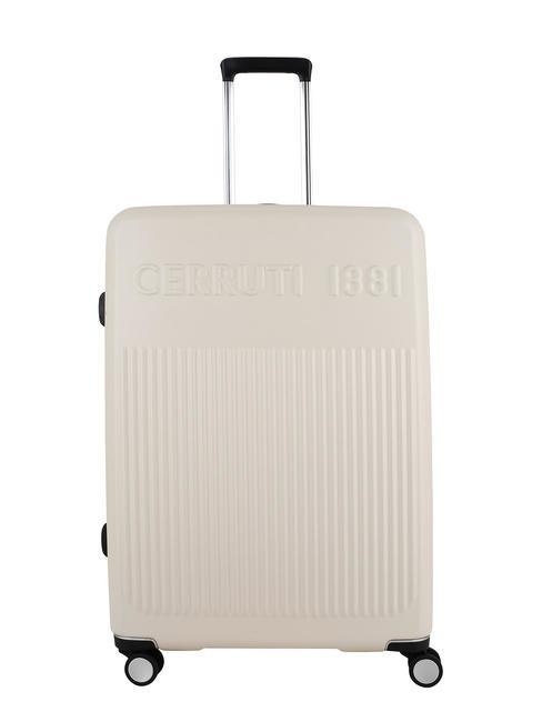 CERRUTI 1881 Large expandable trolley beige - Rigid Trolley Cases