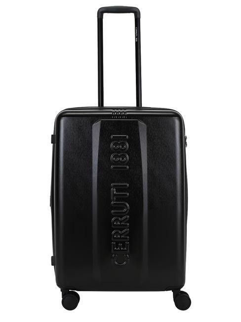 CERRUTI 1881 Medium expandable trolley black - Rigid Trolley Cases
