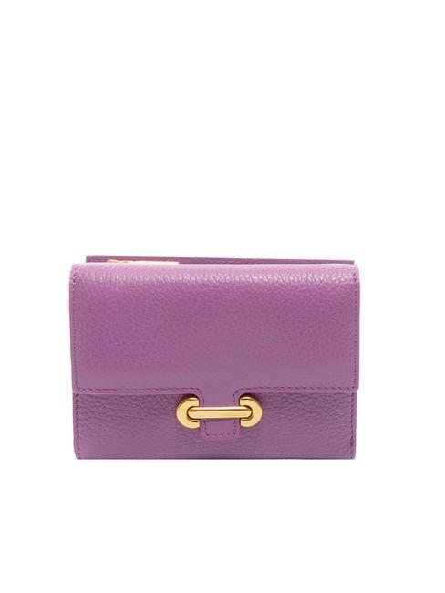 COCCINELLE KATTIE Medium grained leather wallet dahlia - Women’s Wallets