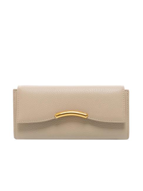 COCCINELLE DINA Large textured leather wallet powder pink - Women’s Wallets