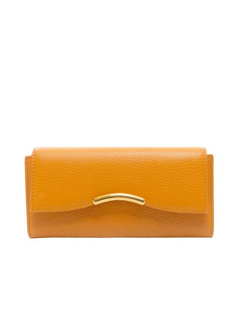COCCINELLE DINA Large textured leather wallet paprika - Women’s Wallets