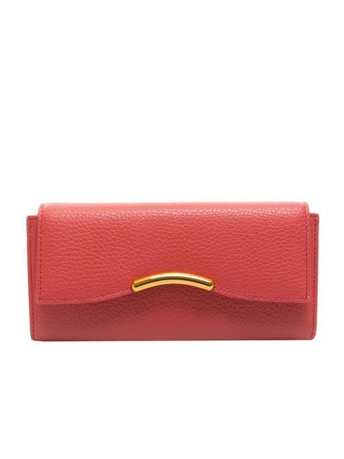COCCINELLE DINA Large textured leather wallet cranberries - Women’s Wallets