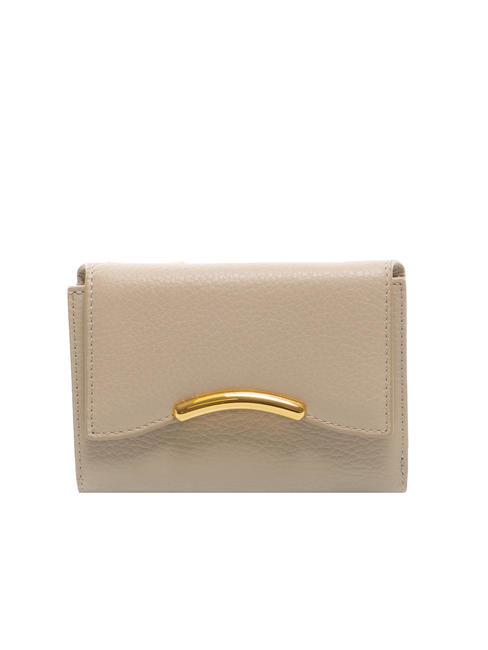 COCCINELLE DINA Medium grained leather wallet powder pink - Women’s Wallets