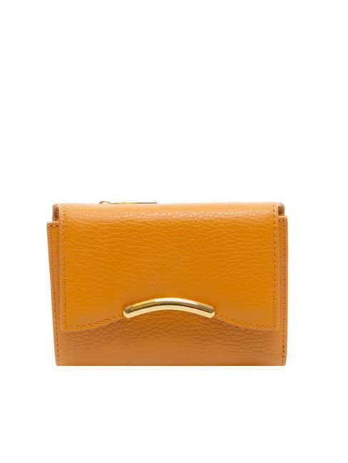 COCCINELLE DINA Medium grained leather wallet paprika - Women’s Wallets