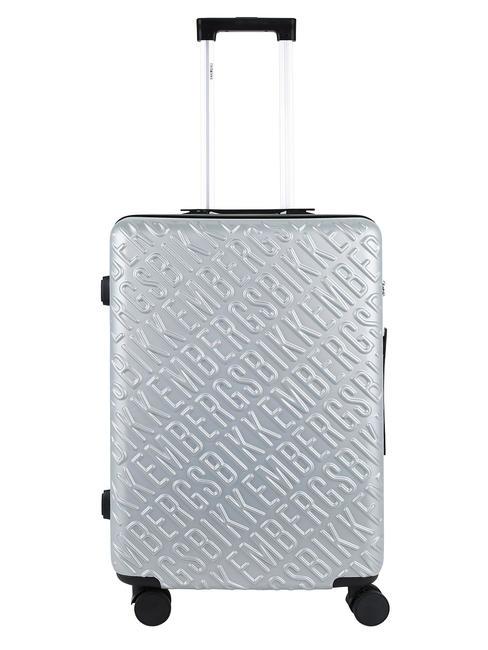 BIKKEMBERGS YUGINE Medium size trolley Grey - Rigid Trolley Cases