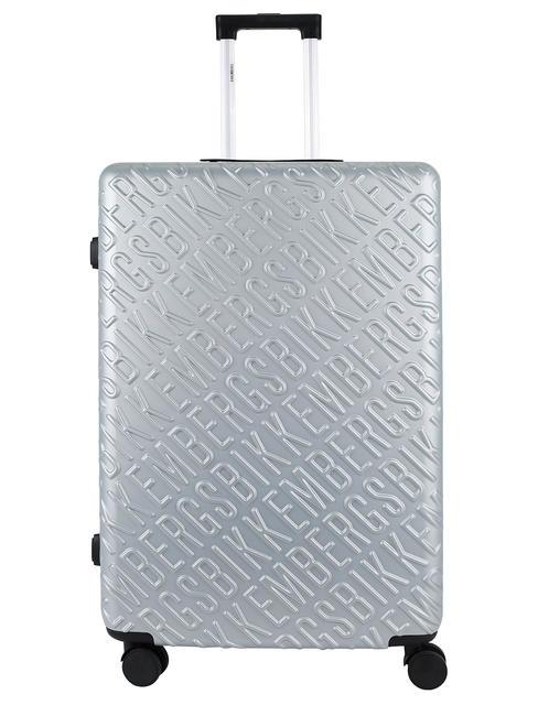 BIKKEMBERGS YUGINE Large size trolley Grey - Rigid Trolley Cases