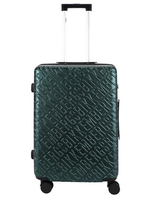 BIKKEMBERGS YUGINE Medium size trolley green - Rigid Trolley Cases