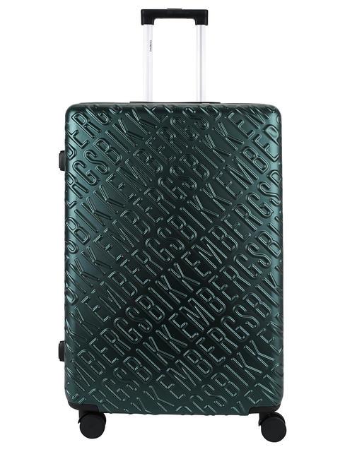 BIKKEMBERGS YUGINE Large size trolley green - Rigid Trolley Cases