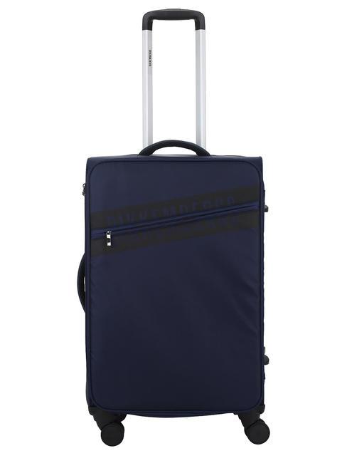 BIKKEMBERGS AUDRIK Medium size trolley blue - Semi-rigid Trolley Cases
