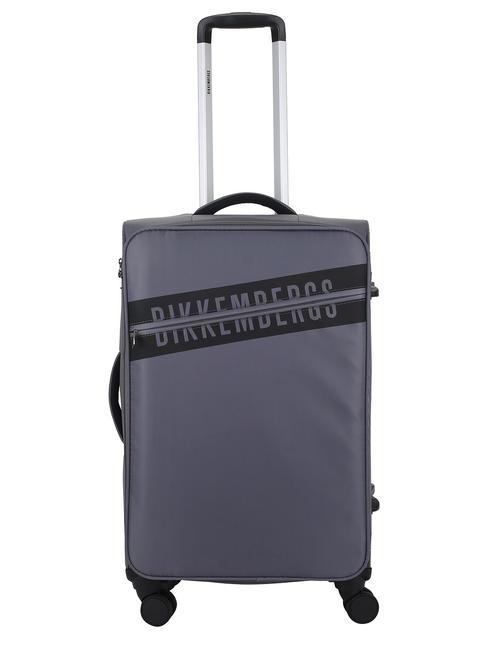 BIKKEMBERGS AUDRIK Medium size trolley Grey - Semi-rigid Trolley Cases