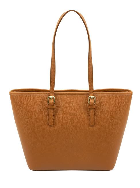 LESAC CHIARA Dollar leather shopper bag dark leather - Women’s Bags