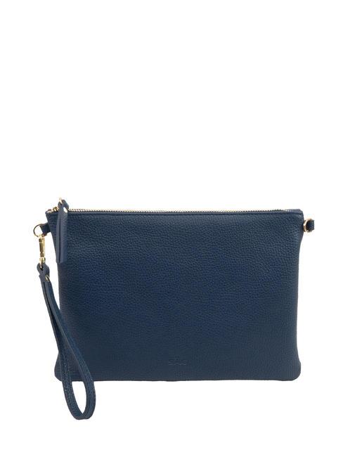 LESAC CLAUDIA Dollar leather clutch bag with shoulder strap jeans - Women’s Bags