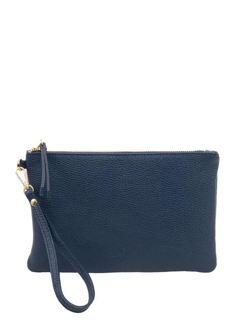 LESAC ROBERTA Dollar leather clutch bag jeans - Women’s Bags