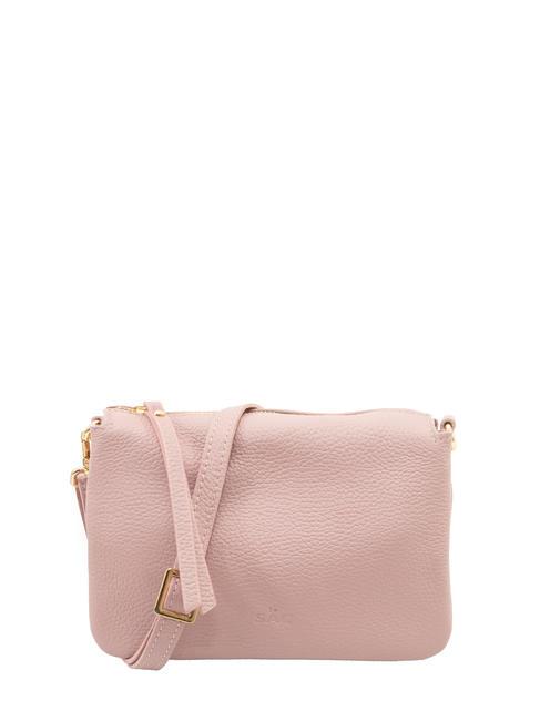 LESAC SIMONA Tris dollar leather shoulder bag millennial pink - Women’s Bags