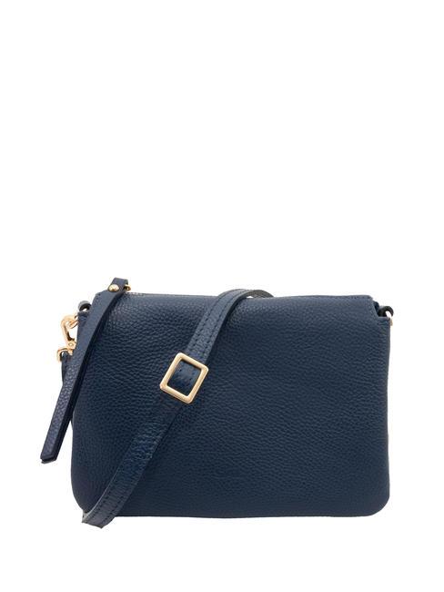 LESAC SIMONA Tris dollar leather shoulder bag jeans - Women’s Bags