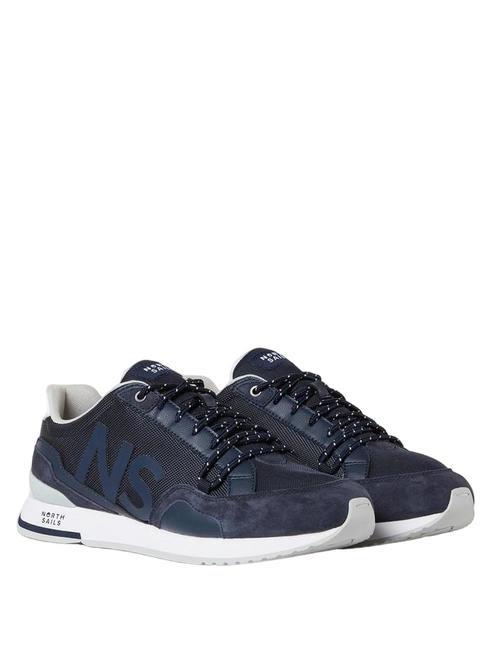 Sneakers North Sails Hitch Logo 003 Uomo - Tessuto Blu, Casual, Comode E Traspiranti