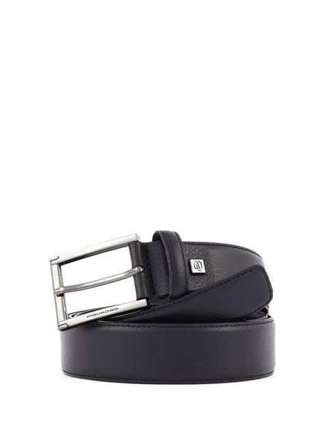 PIQUADRO MODUS RESTYLING Leather belt Black - Belts