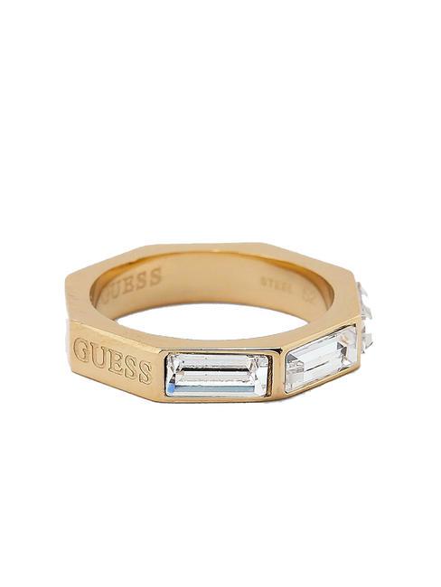 GUESS IT S RAINING Ring with zircons yellow gold - Rings