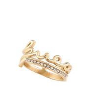 GUESS SAY MY NAME Ring with zircons - Rings