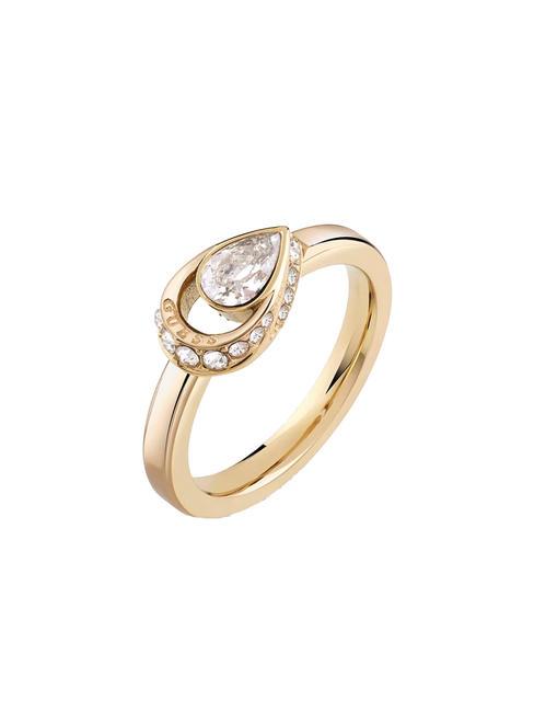 GUESS LOLLIPOP Ring with zircons yellow gold - Rings
