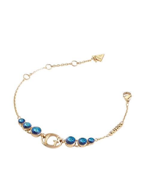GUESS RIVOLI Bracelet with crystals yellow gold/blue - Bracelets