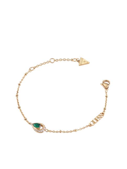 GUESS LOLLIPOP Bracelet yellow gold/emerald - Bracelets
