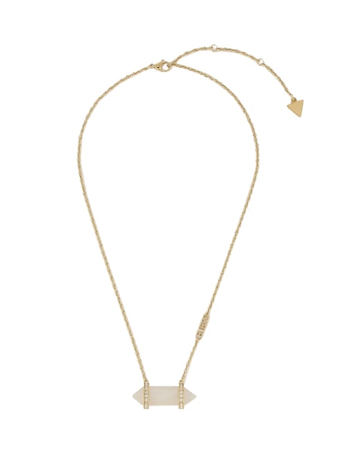 GUESS GOOD VIBES Necklace with stone gold - Necklaces