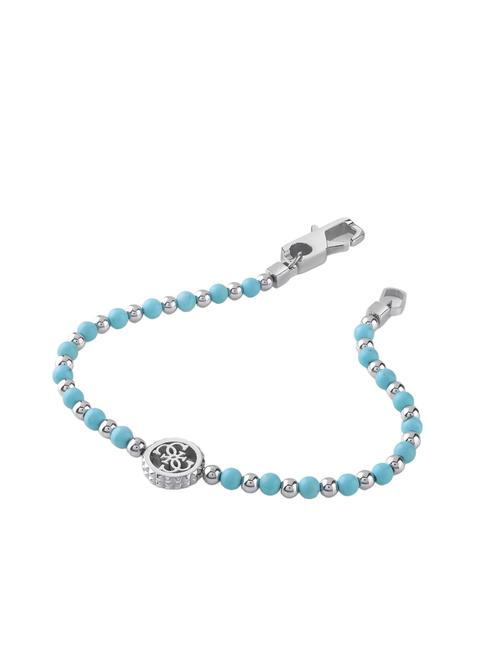 GUESS LOG-IN Bracelet steel/turquoise - Men's Bracelets