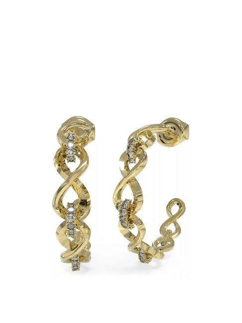 GUESS ENDLESS DREAM Semi-circle earrings yellow gold - Earrings