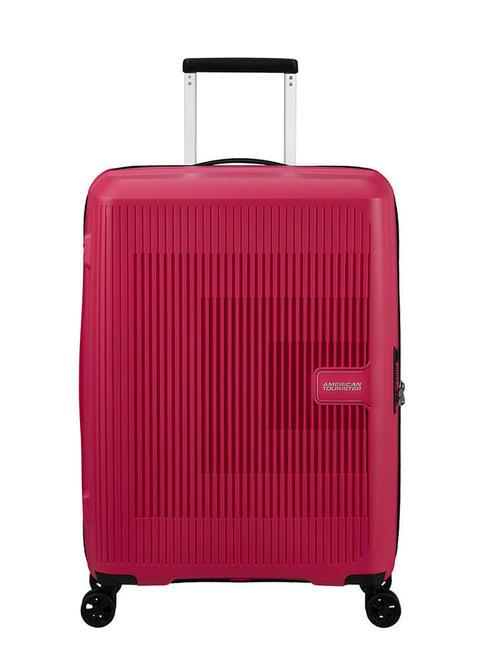 AMERICAN TOURISTER AEROSTEP Expandable medium size trolley pink flash - Rigid Trolley Cases
