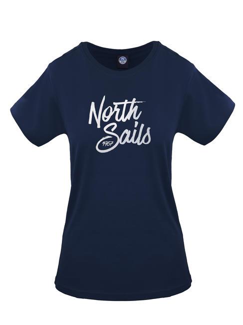 NORTH SAILS 1967 LOGO Cotton T-shirt blue navy - T-shirt