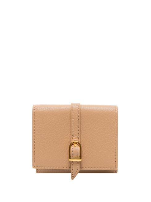 COCCINELLE CHERRY Mini leather wallet toasted - Women’s Wallets