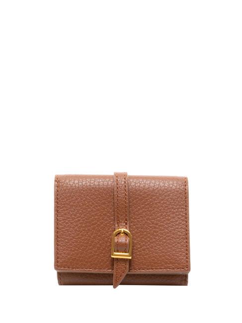 COCCINELLE CHERRY Mini leather wallet BRULE - Women’s Wallets