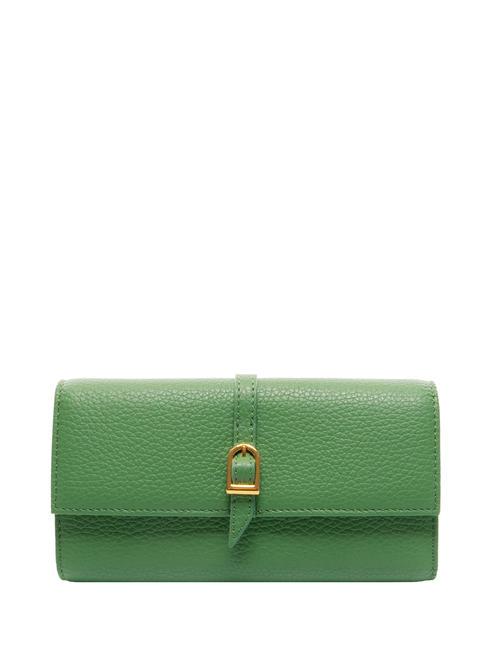 COCCINELLE CHERRY  Pebbled leather wallet peppermint - Women’s Wallets