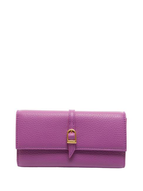 COCCINELLE CHERRY  Pebbled leather wallet dahlia - Women’s Wallets