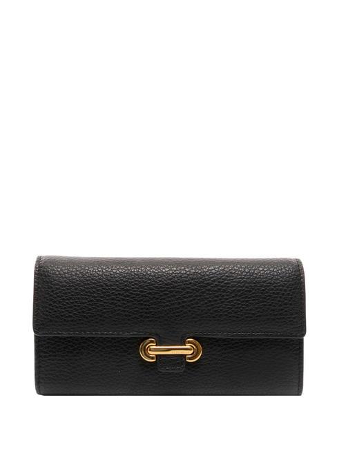 COCCINELLE KATTIE Pebbled leather wallet Black - Women’s Wallets
