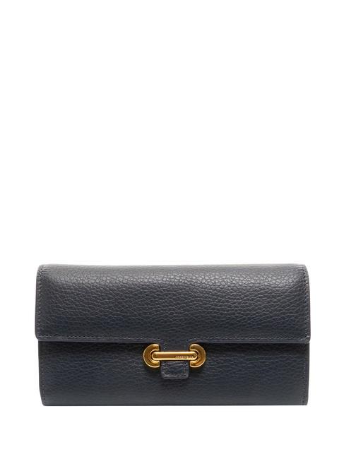 COCCINELLE KATTIE Pebbled leather wallet midnight blue - Women’s Wallets