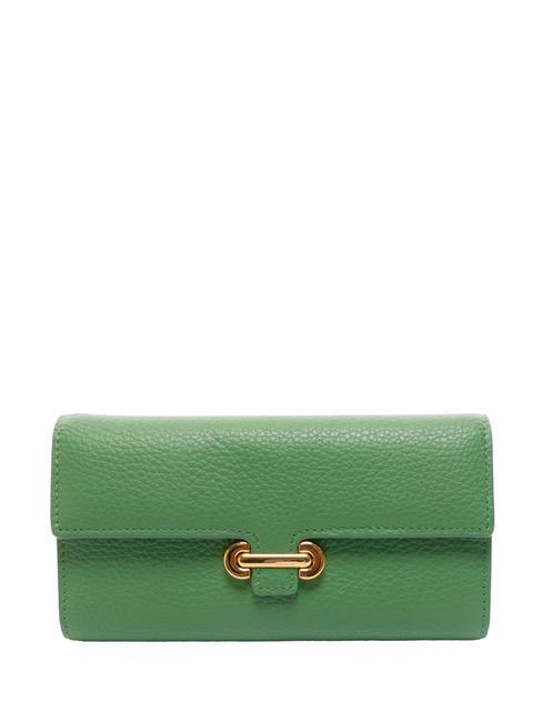 COCCINELLE KATTIE Pebbled leather wallet peppermint - Women’s Wallets