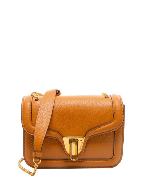 COCCINELLE NEW MARVIN TWIST Micro shoulder bag, in leather paprika - Women’s Bags