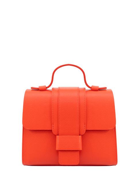 LESAC SABRINA Dollar leather satchel bag coral - Women’s Bags